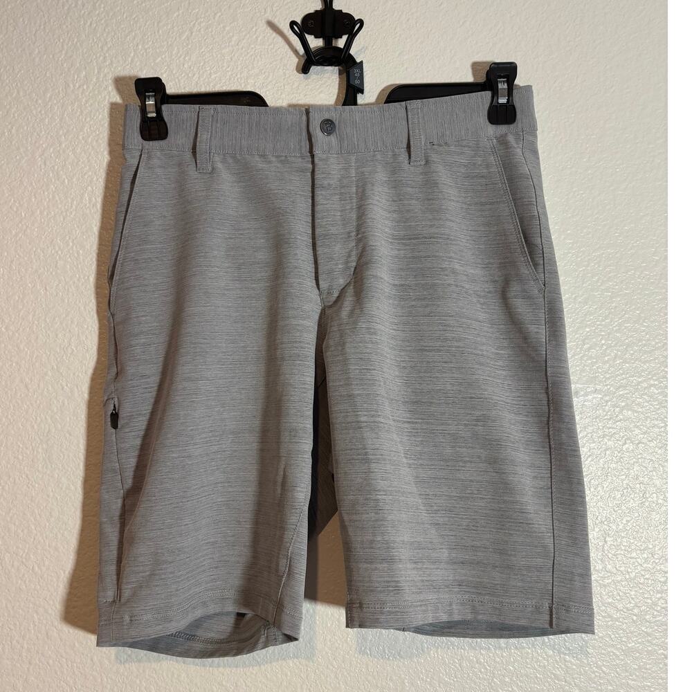BYLT Men's Size Small Kinetic Shorts Basics Chino Performance Stretch Iron Gray
